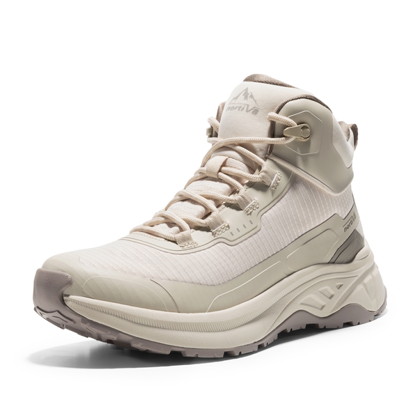 Women's Water-Resistant Lightweight Hiking Boots - KHAKI -  0